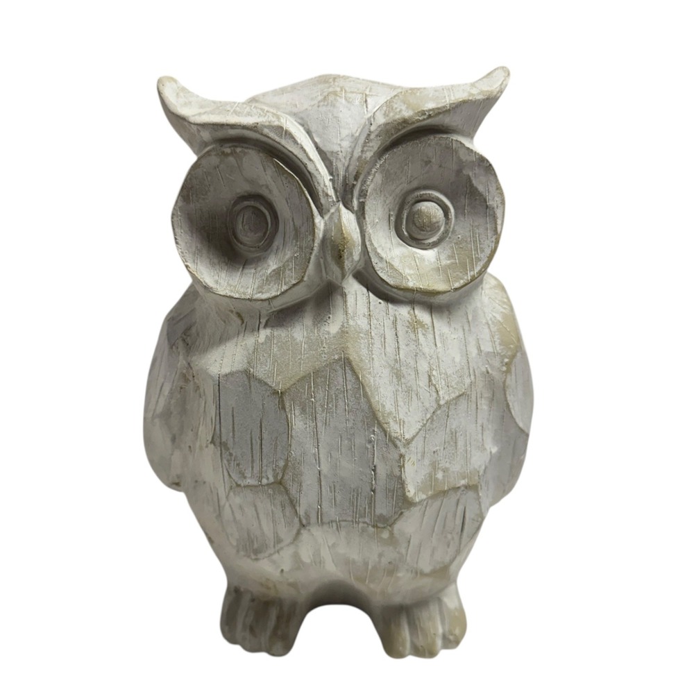 Rustic Owl Figurine‎ Statue Home Decor Accent Tabletop Decoration 6"H